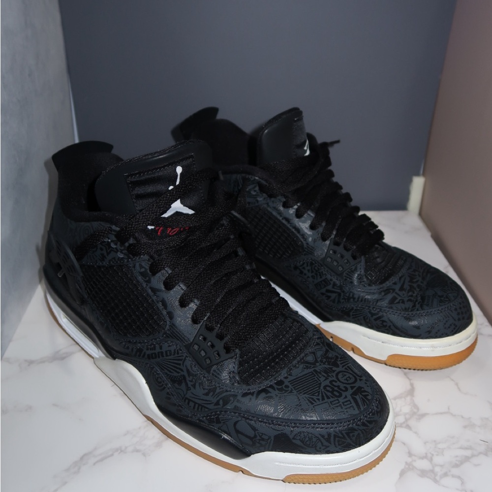 ‼️ NIKE AIR JORDAN 4 RETRO LASER BLACK ‼️